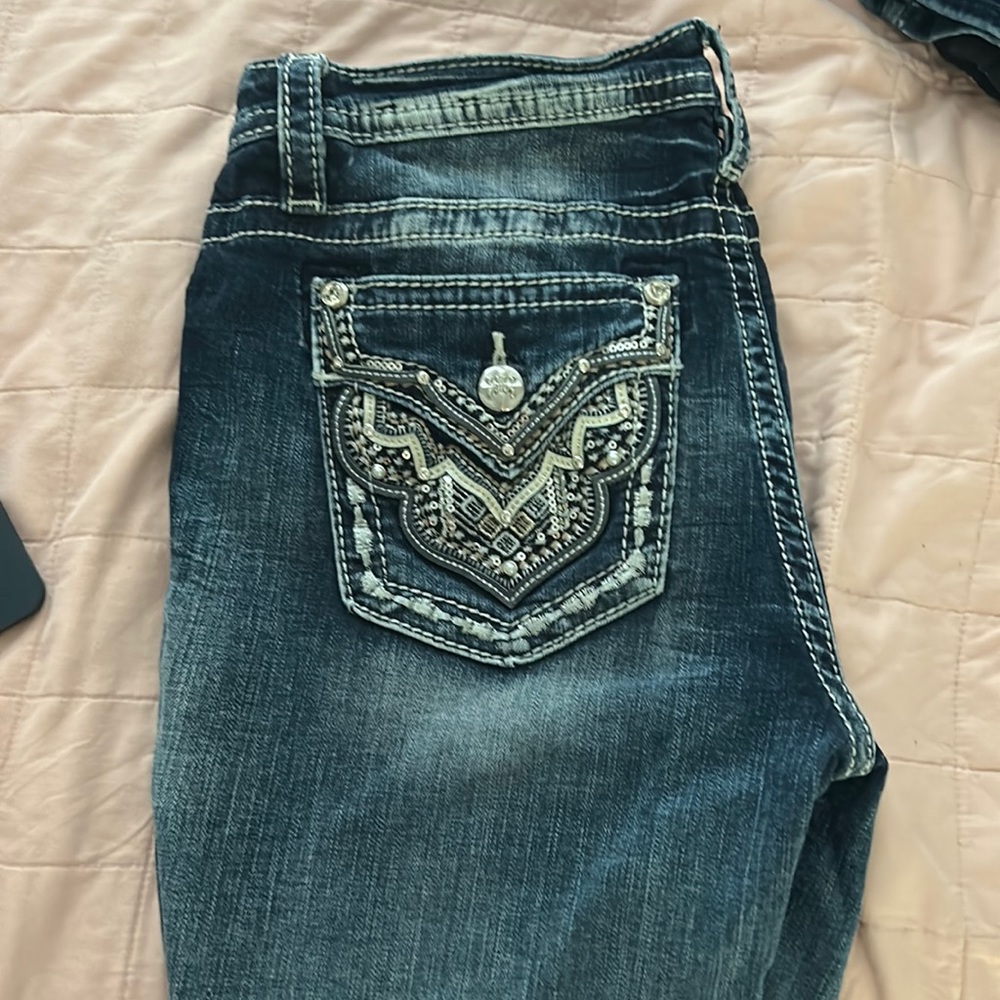 Selling Miss me bedazzled jeans Size 30 short.